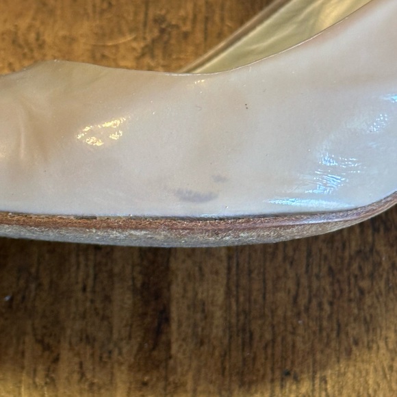 Boden |  Nude Patent Leather Mary Jane Soft Pointed Toe Heels, Size 39 (8.5) - Picture 9 of 10